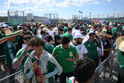 ZAPOPAN, MEXICO - JUNE 18: Fans of Mexico arrive at the stadium before the FIFA World Cup 2026 Group A match between Mexico and Korea Republic at Guadalajara Stadium on June 18, 2026 in Zapopan, Mexico. (Photo by David Ramos/Getty Images)