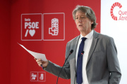(Foto de ARCHIVO)
Carlos Martínez durante la rueda de prensa.

REMITIDA / HANDOUT por PSOE DE SORIA
Fotografía remitida a medios de comunicación exclusivamente para ilustrar la noticia a la que hace referencia la imagen, y citando la procedencia de la imagen en la firma
14/5/2026