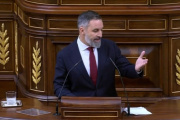 El líder de Vox, Santiago Abascal