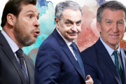 Óscar Puente, Zapatero y Alberto Nuñex Feijóo