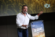 El presidente de Vox, Santiago Abascal, en Madrid