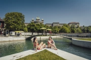 La zona nudista femenina del Freibad Marzili de Berna, objeto de polémica