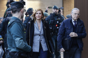 La exconsellera de Justicia i Interior de la Generalitat Valenciana Salomé Pradas, a su llegada a los juzgados de Catarroja, a 12 de enero de 2026,