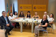 Reunión de Vicente Lafuente con la ministra Elma Saiz