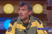 Juan Carlos González, bombero forestal afín a la izquierda, en Malas Lenguas