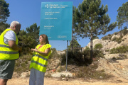La diputada responsable del área de Carreteras, Reme Mazzolari y el alcalde de Pinet, Gonzalo Catalá