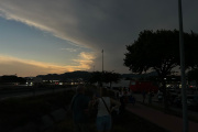 Vista del momento en el que el eclipse alcanzó su totalidad desde uno de los puntos de observación en Gandia