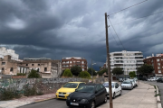 Cielo nublado en Gandia antes de la tormenta