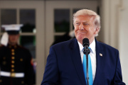El presidente de Estados Unidos, Donald Trump en Washington, Columbia, USA.