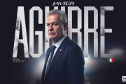 Imagen del anuncio de la firma de Javier Aguirre