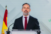 El presidente de Vox, Santiago Abascal