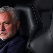 NEWCASTLE UPON TYNE, ENGLAND - OCTOBER 21: Jose Mourinho, Head Coach of Benfica, looks on prior to the UEFA Champions League 2025/26 League Phase MD3 match between Newcastle United FC and SL Benfica at St James' Park on October 21, 2025 in Newcastle upon Tyne, England. (Photo by Carl Recine/Getty Images)