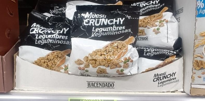 Muesli Crunchy Hacendado con legumbres