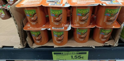 Postre de soja con caramelo Hacendado