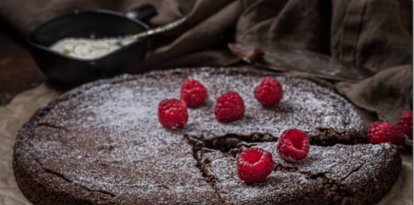 Pastel de chocolate sin harina