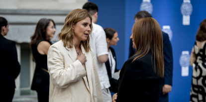 Sandra Barneda, en el 75º Aniversario del Premio Planeta, en el Palacio de Cibeles