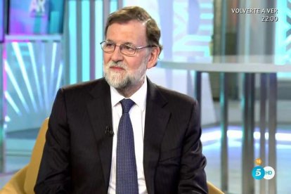 Mariano Rajoy, en una entrevista en 'El programa de AR'