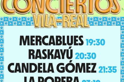 Cartel de los conciertos