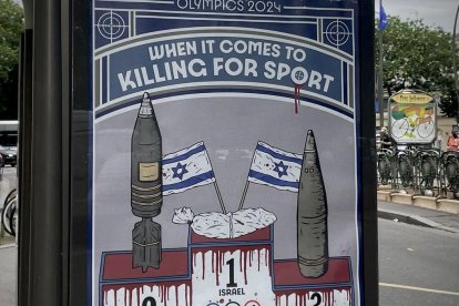 Marquesina parisina arremetiendo contra Israel