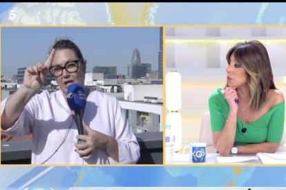 Mayka Navarro durante su conexión con Ana Terradillos