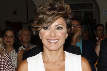 Sonsoles Onega durante su nombramiento como "Hija Predilecta de Pozuelo de Alarcón".