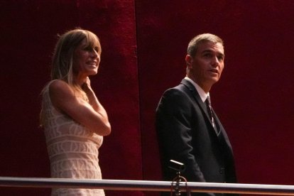 El presidente del Gobierno, Pedro Sánchez, y su mujer, Begoña Gómez.