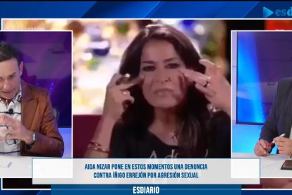 Jesús Manuel Ruiz analizando la denuncia de Aída Nizar en ESdiarioTV.