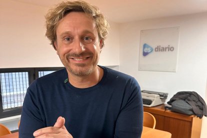 Juan Peña en la redacción de ESdiario.