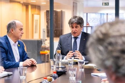 El presidente de Junts, el prófugo Carles Puigdemont