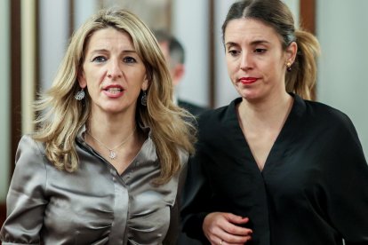 Yolanda Díaz e Irene Montero