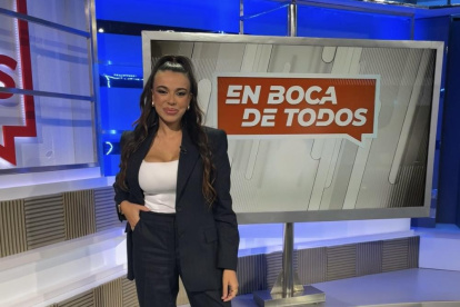 Sarah Santaolalla en el plató de 'En Boca de Todos'.