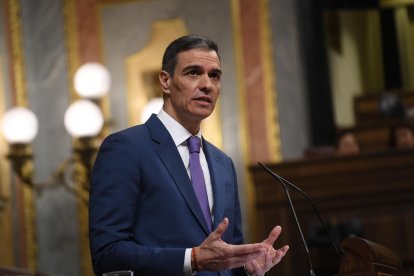 El presidente del Gobierno, Pedro Sánchez