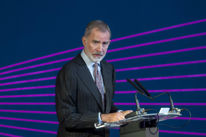 El Rey Felipe, en el Congreso Futuro Iberoamericano, en Casa América,