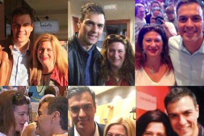 Pedro Sánchez y Leire Díez