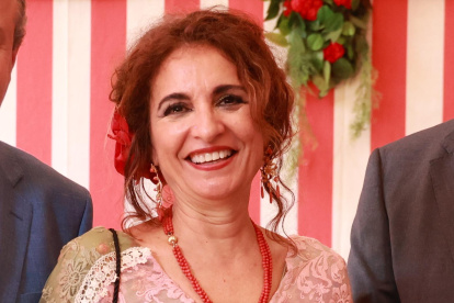 Maria Jesús Montero, en la Feria de Sevilla