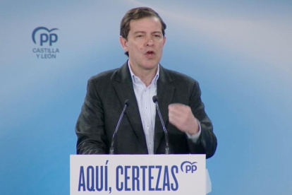 Alfonso Fernández Mañueco, este sábado en Soria.

EUROPA PRESS
07/3/2026