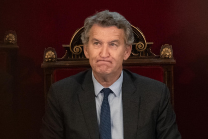 El presidente del PP, Alberto Núñez Feijóo