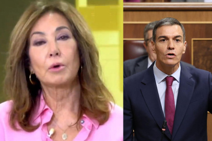 Ana Rosa Quintana y Pedro Sánchez