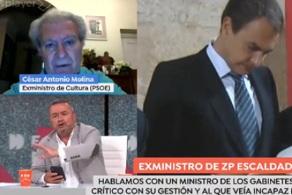 César Antonio Molina y Chema Crespo discuten en televisión