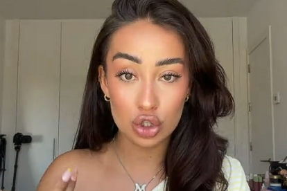 Marina Rivers en un comunicado de TikTok