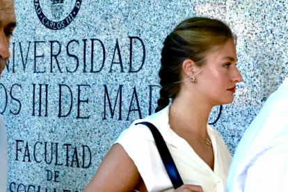 La Princesa Leonor, en el primer día de clase.