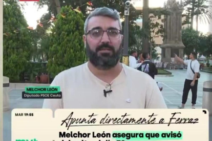 El portavoz del PSOE, Melchor León
