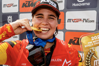 Daniela Guillén, campeona del mundo de Motocross