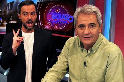 Manolo Lama, junto a Nacho Peña, en una de las emisiones de El Golazo.