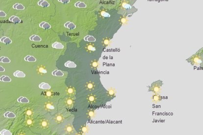 Predicción del tiempo para este sábado 29 de junio en la Comunitat Valenciana - 29/6/2024