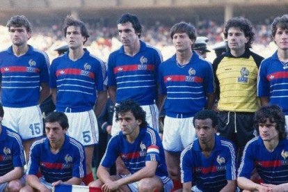 Selección francesa, en la Eurocopa de 1984.