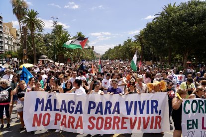 Manifestación el pasado 29 de junio en Málaga.