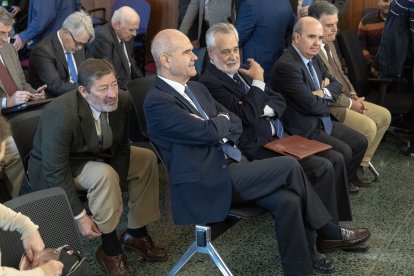 Los expresidentes de Andalucía Manuel Chaves y José Antonio Griñán en el juicio del caso ERE.