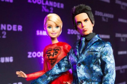 Barbie en la presentación de la película Zoolander.