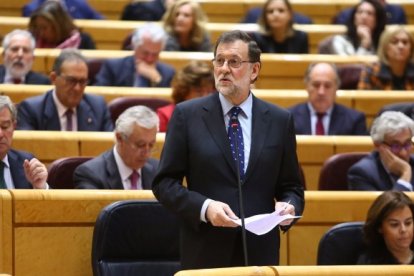 Rajoy en el Senado.